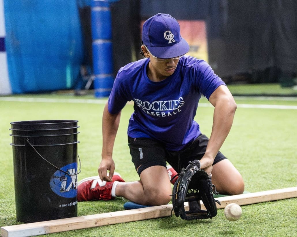 Ontario Baseball Academy baseball action in Hamilton