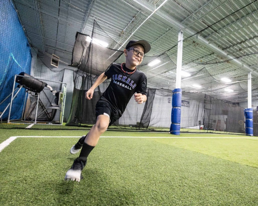 Ontario Baseball Academy baseball action in Hamilton