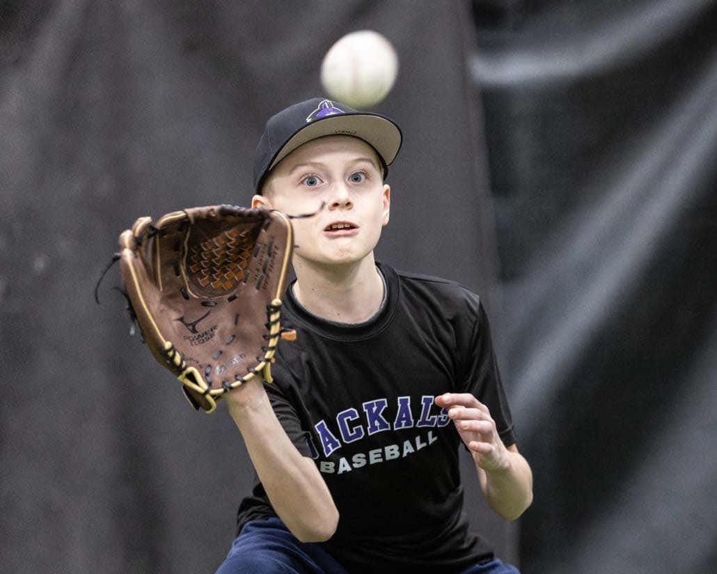 Ontario Baseball Academy baseball action in Hamilton