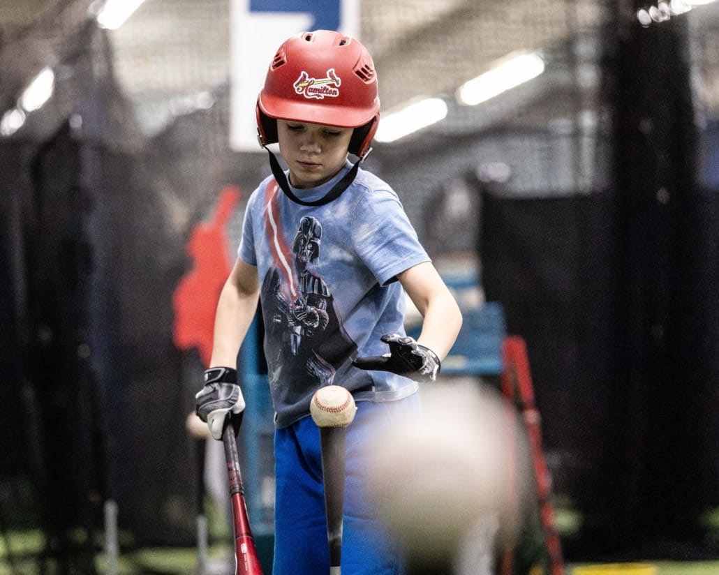 Ontario Baseball Academy baseball action in Hamilton