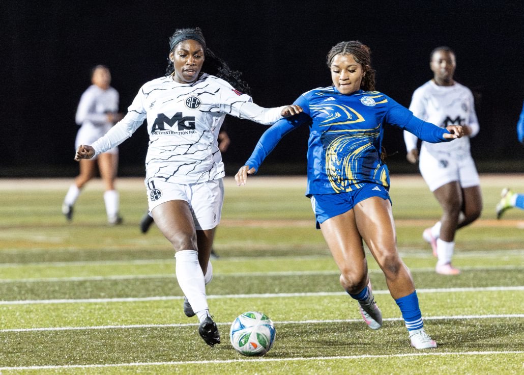 Ontario Premier League soccer game between Scrosoppi SC and Burlington SC on April 11, 2026 at Corpus Christi in Burlington