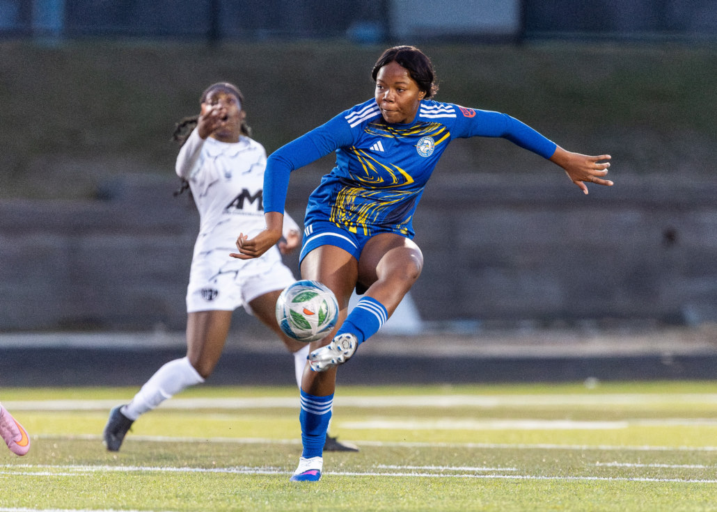 Ontario Premier League soccer game between Scrosoppi SC and Burlington SC on April 11, 2026 at Corpus Christi in Burlington