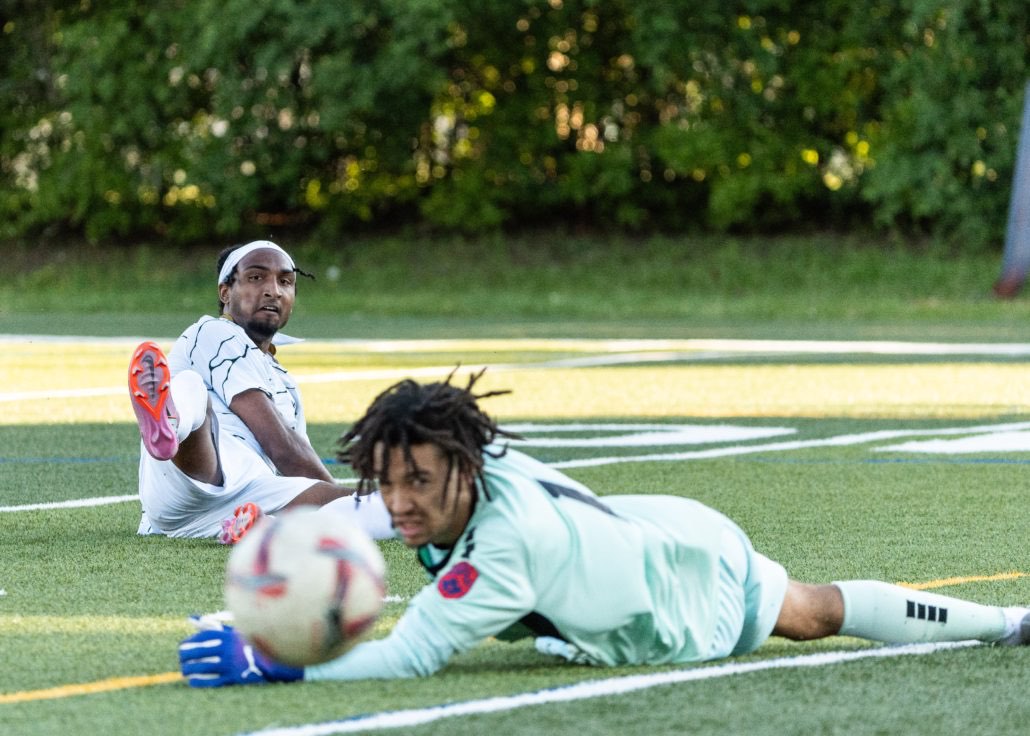 Ontario Premier League soccer game between Scrosoppi SC at Oakville SC in Oakville on June 7, 2026 at Bronte Athletic Park