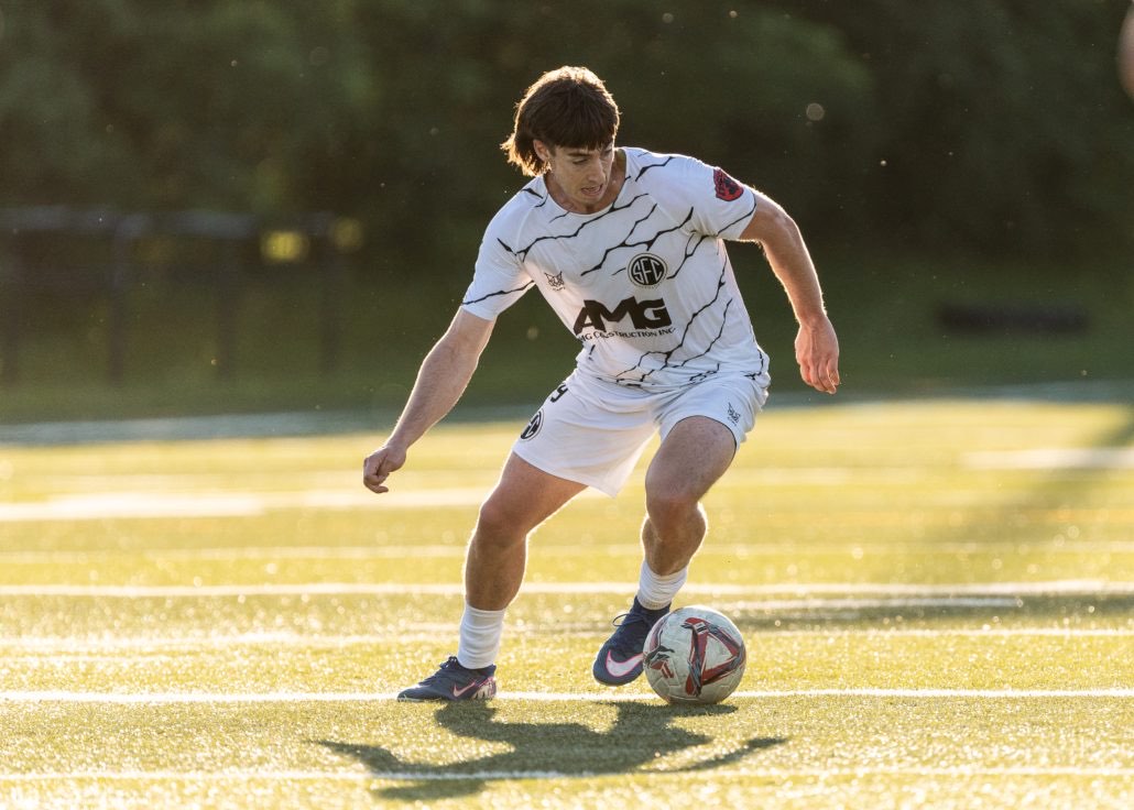 Ontario Premier League soccer game between Scrosoppi SC at Oakville SC in Oakville on June 7, 2026 at Bronte Athletic Park