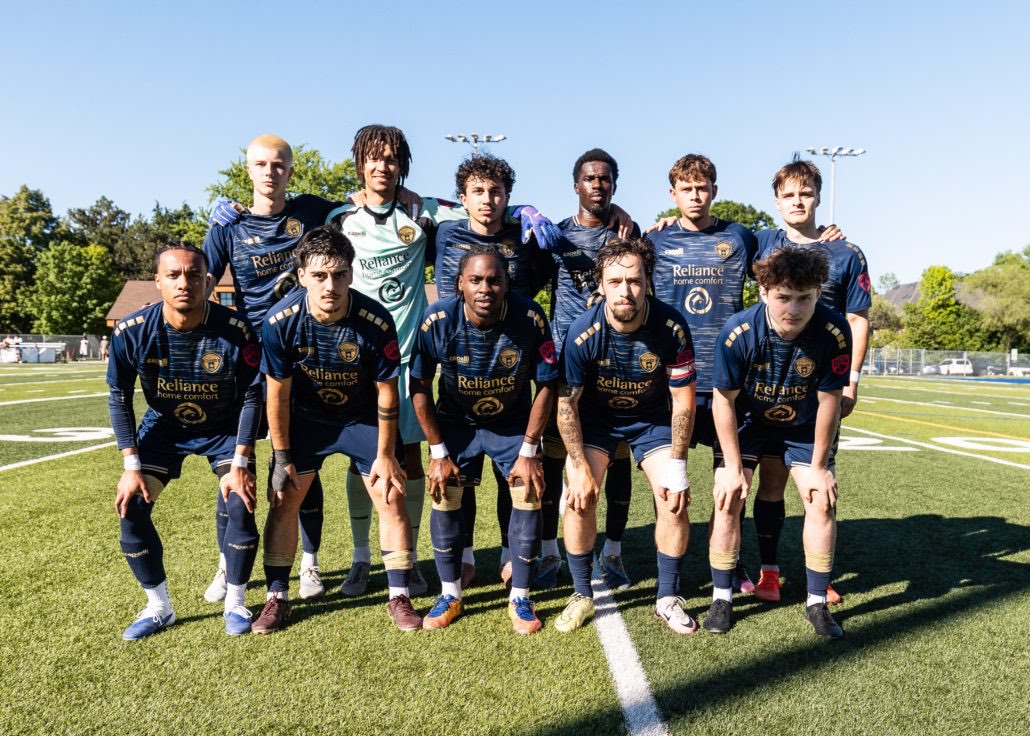 Ontario Premier League soccer game between Scrosoppi SC at Oakville SC in Oakville on June 7, 2026 at Bronte Athletic Park