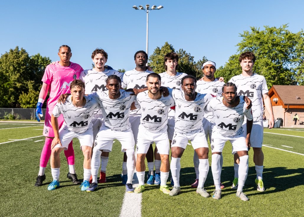 Ontario Premier League soccer game between Scrosoppi SC at Oakville SC in Oakville on June 7, 2026 at Bronte Athletic Park