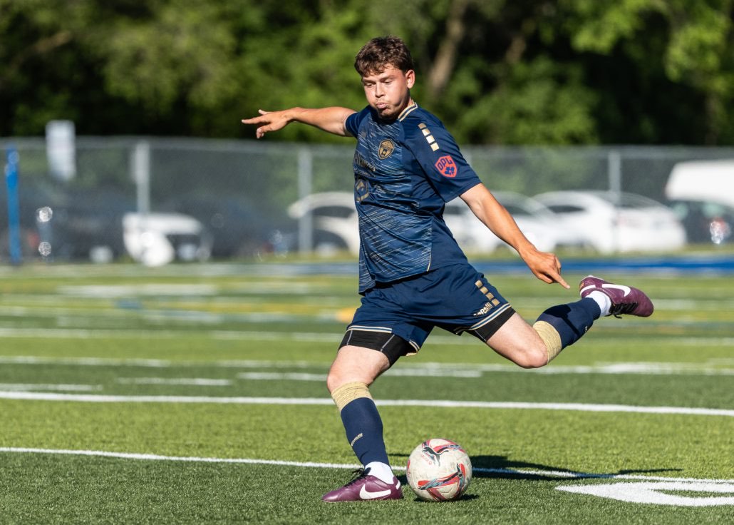 Ontario Premier League soccer game between Scrosoppi SC at Oakville SC in Oakville on June 7, 2026 at Bronte Athletic Park
