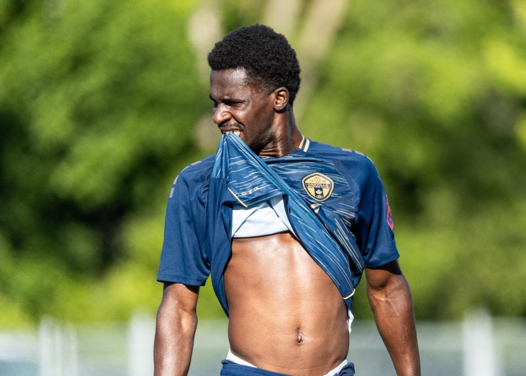 Ontario Premier League soccer game between Scrosoppi SC at Oakville SC in Oakville on June 7, 2026 at Bronte Athletic Park