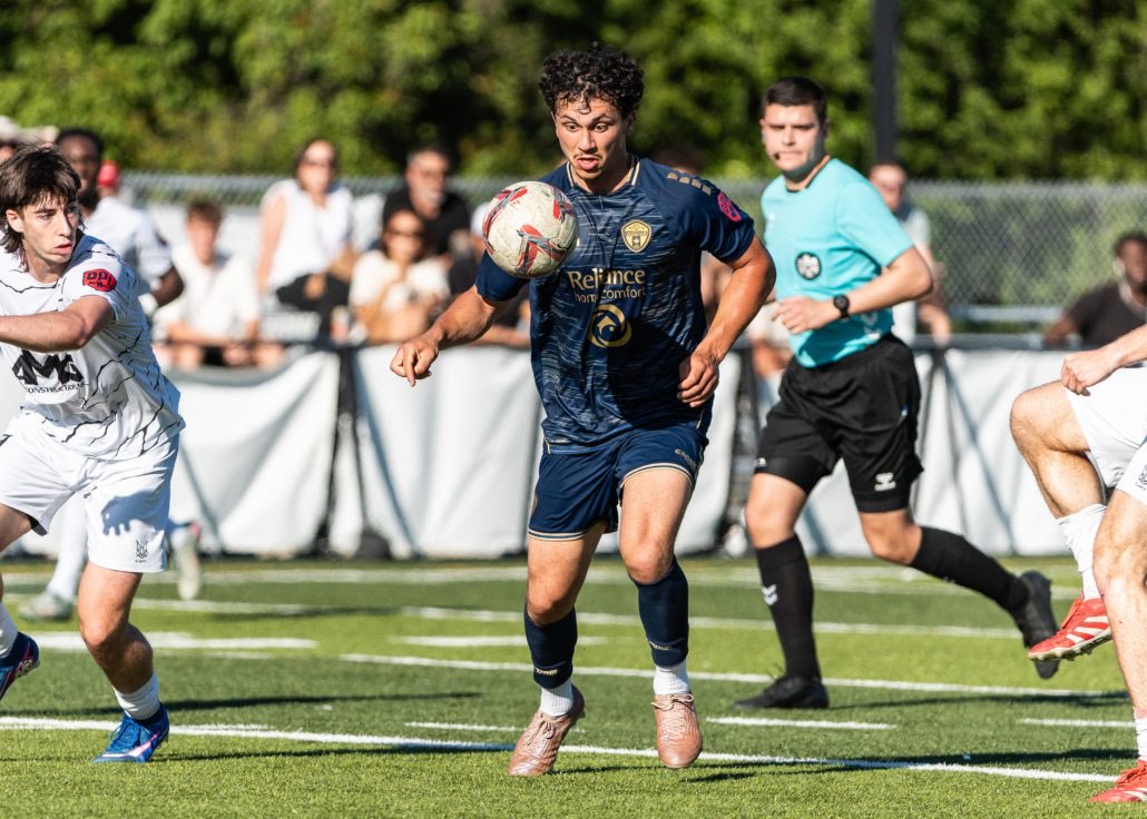 Ontario Premier League soccer game between Scrosoppi SC at Oakville SC in Oakville on June 7, 2026 at Bronte Athletic Park