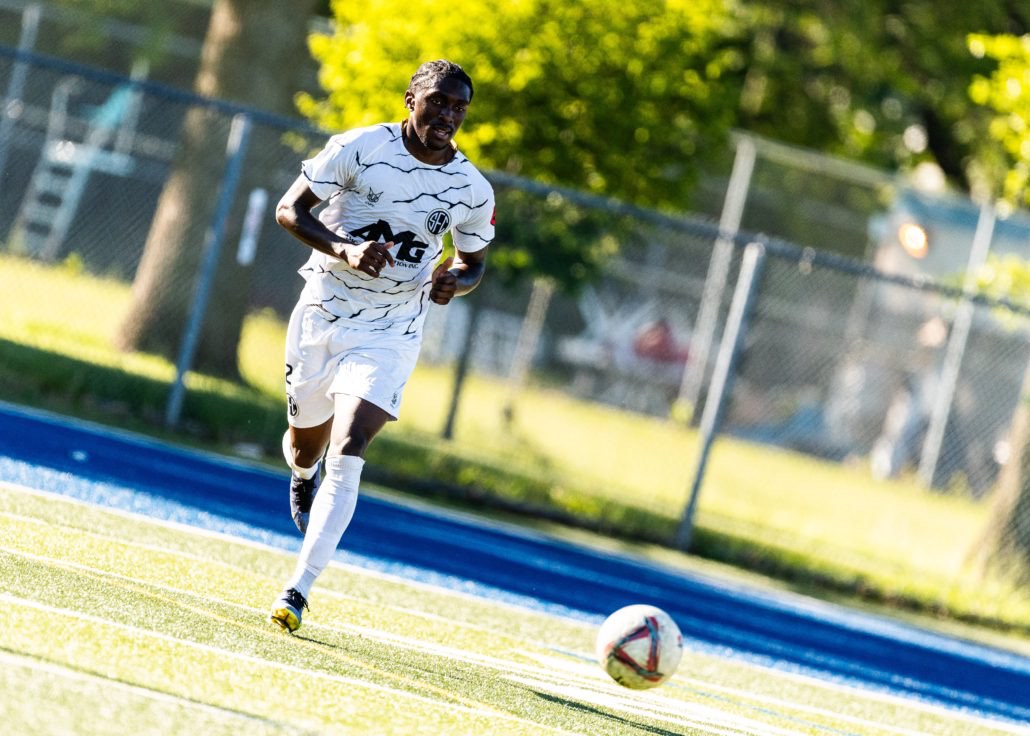 Ontario Premier League soccer game between Scrosoppi SC at Oakville SC in Oakville on June 7, 2026 at Bronte Athletic Park
