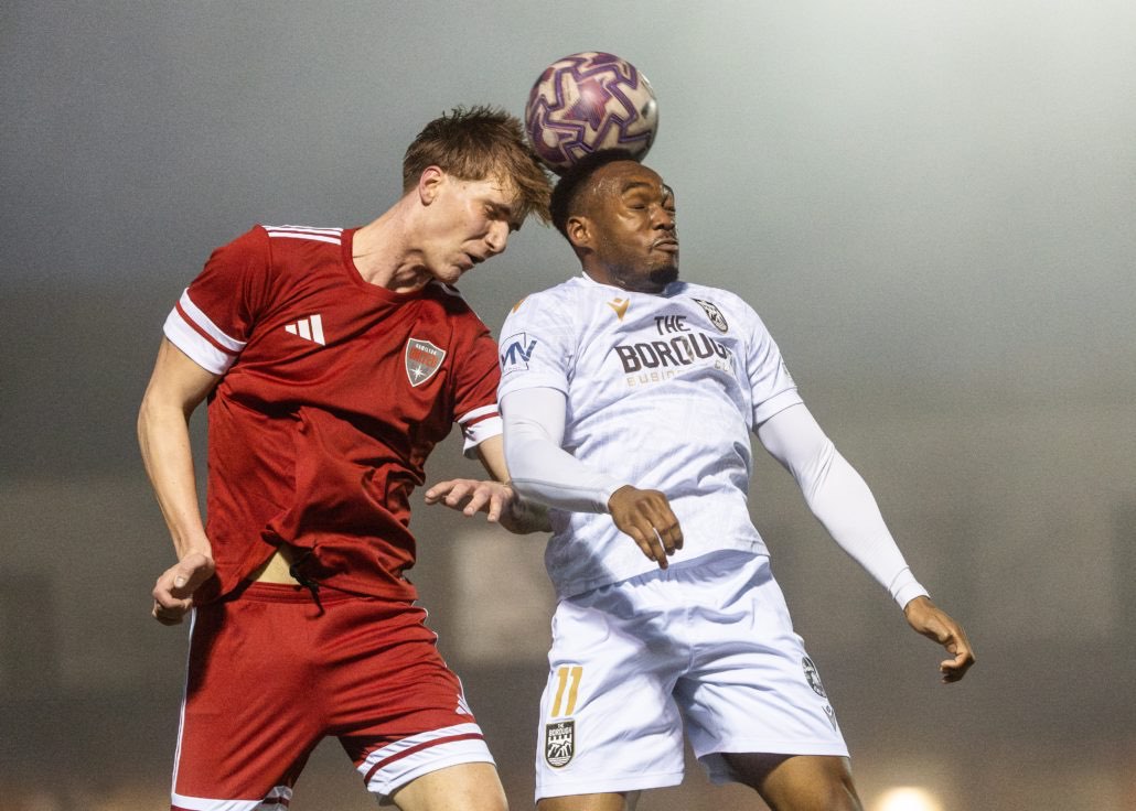 Ontario Premier League soccer action between The Borough FC and Hamilton United on April 17, 2026 at St. John Henry Newman