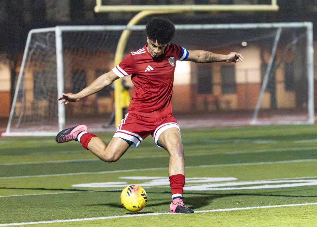 Ontario Premier League soccer action between The Borough FC and Hamilton United on April 17, 2026 at St. John Henry Newman