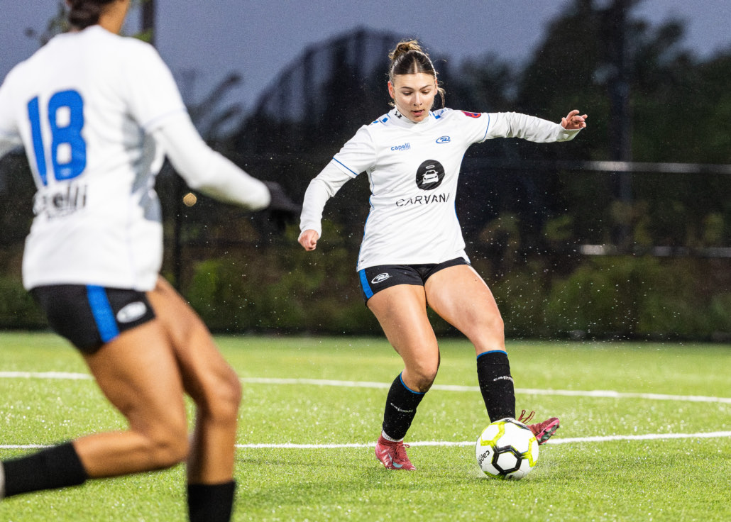 Ontario Premier League soccer action between Unionville Milliken and Rush Canada Academy on May 23, 2026 at Sixteen Mile Sports Complex in Oakville