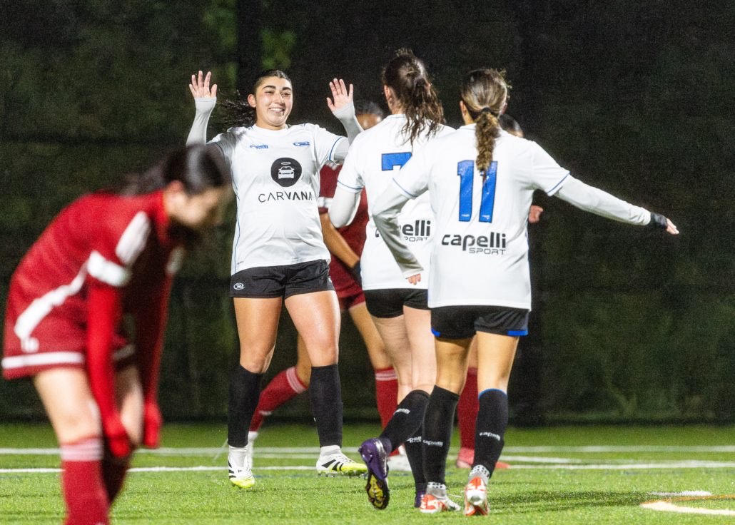Ontario Premier League soccer action between Unionville Milliken and Rush Canada Academy on May 23, 2026 at Sixteen Mile Sports Complex in Oakville