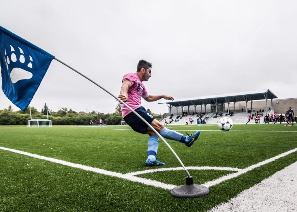 Soccer Photography Tutorial - Corner Flag Example