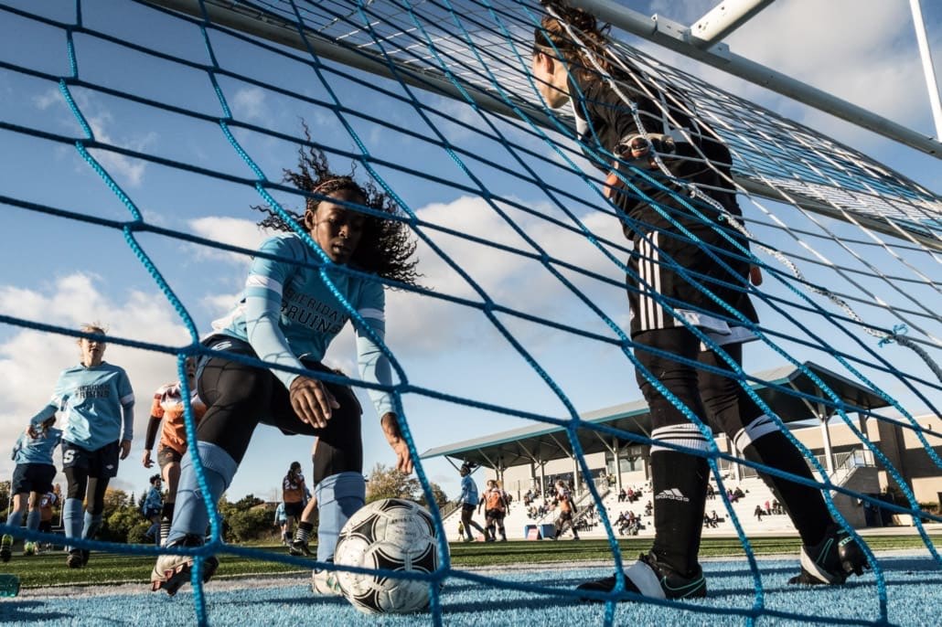 OAKVILLE, ON – Oct. 22, 2016: Sheridan vs. Mohawk in OCAA soccer action.
