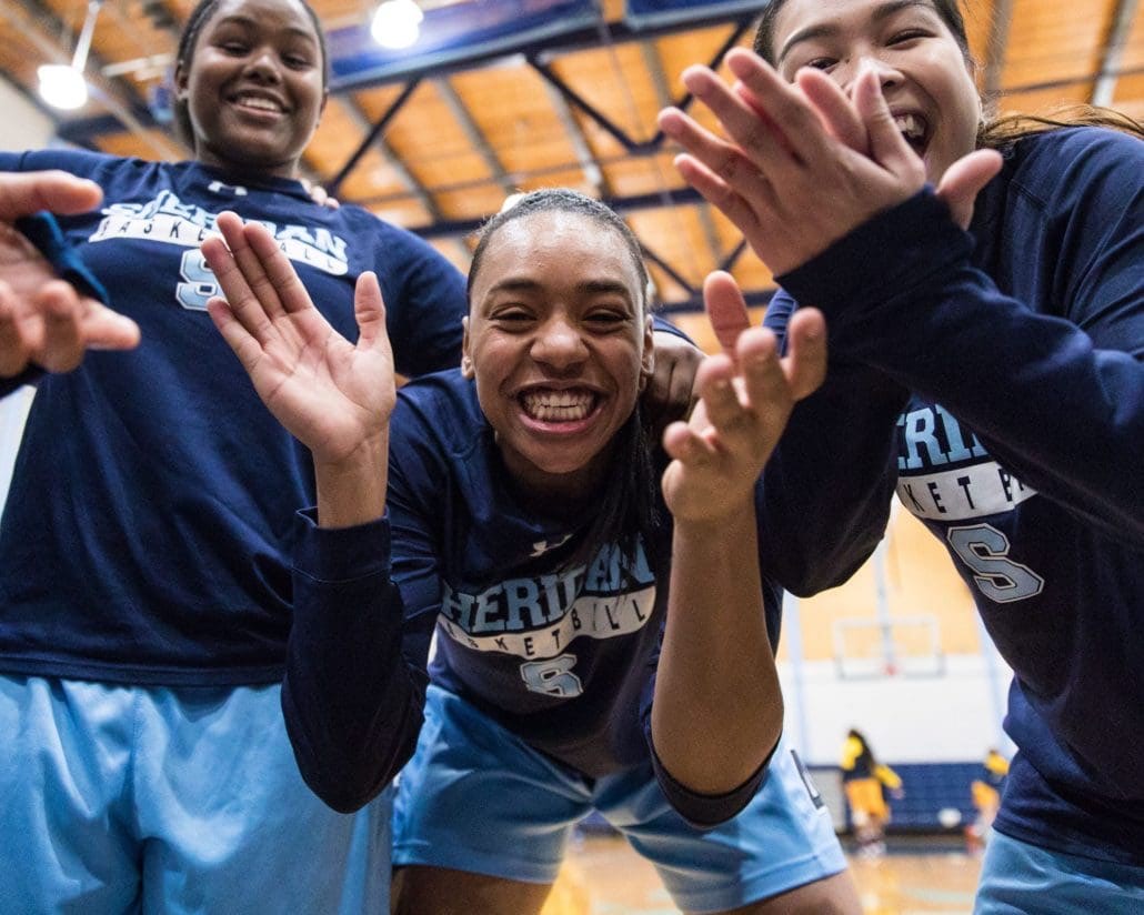 Ontario Colleges Athletic Association basketball game between the Sheridan Bruins and the Humber Hawks