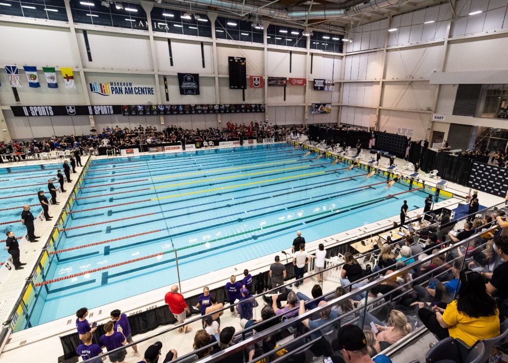 U SPORTS Swimming Championships on March 12, 2026 at Markham Pan Am Centre in Markham