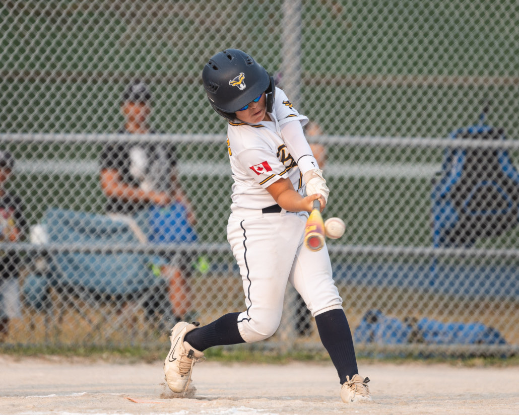 U10 Burlington Bulls in BOMBA Baseball action on August 6, 2025 at Nelson Park in Burlington