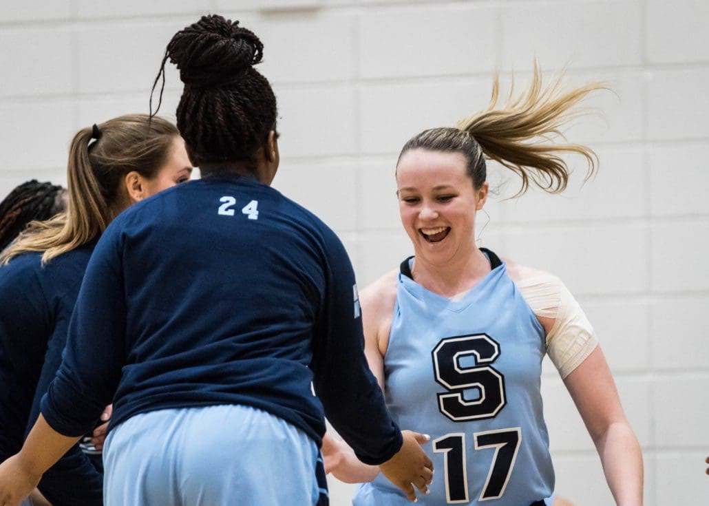 BRAMPTON, ON – Jan. 11, 2017: Sheridan vs. Fanshawe in OCAA basketball action.