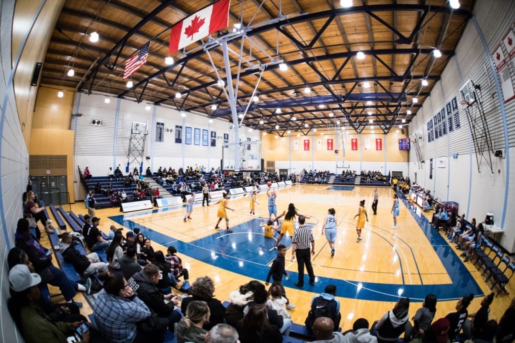 BRAMPTON, ON – Feb. 4, 2017: Sheridan vs. Humber in OCAA basketball.