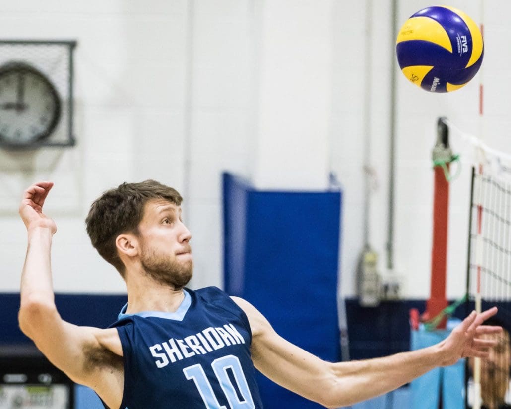 OAKVILLE, ON – Jan. 14, 2017: Sheridan vs. Humber in OCAA Volleyball action.